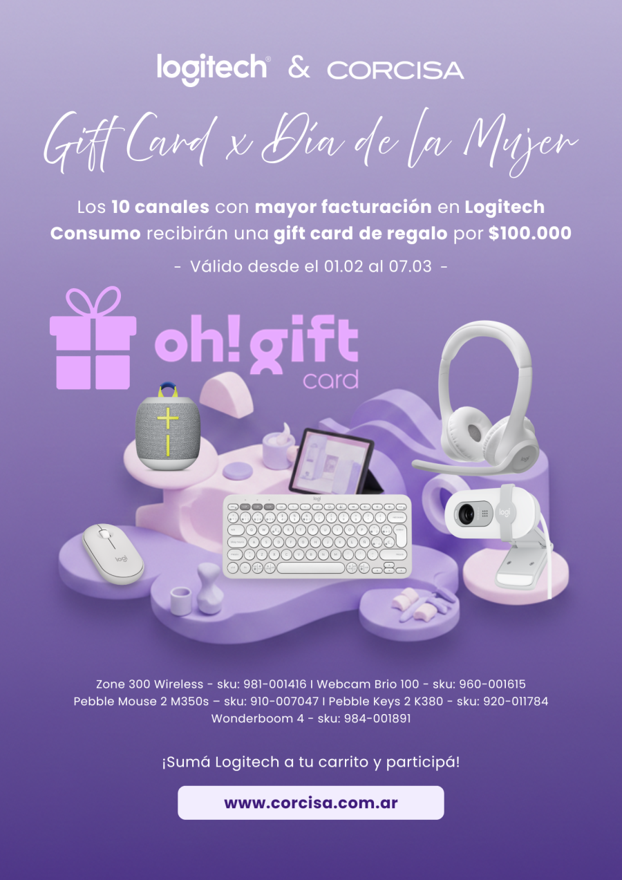 Gift Card de Regalo con Logitech!