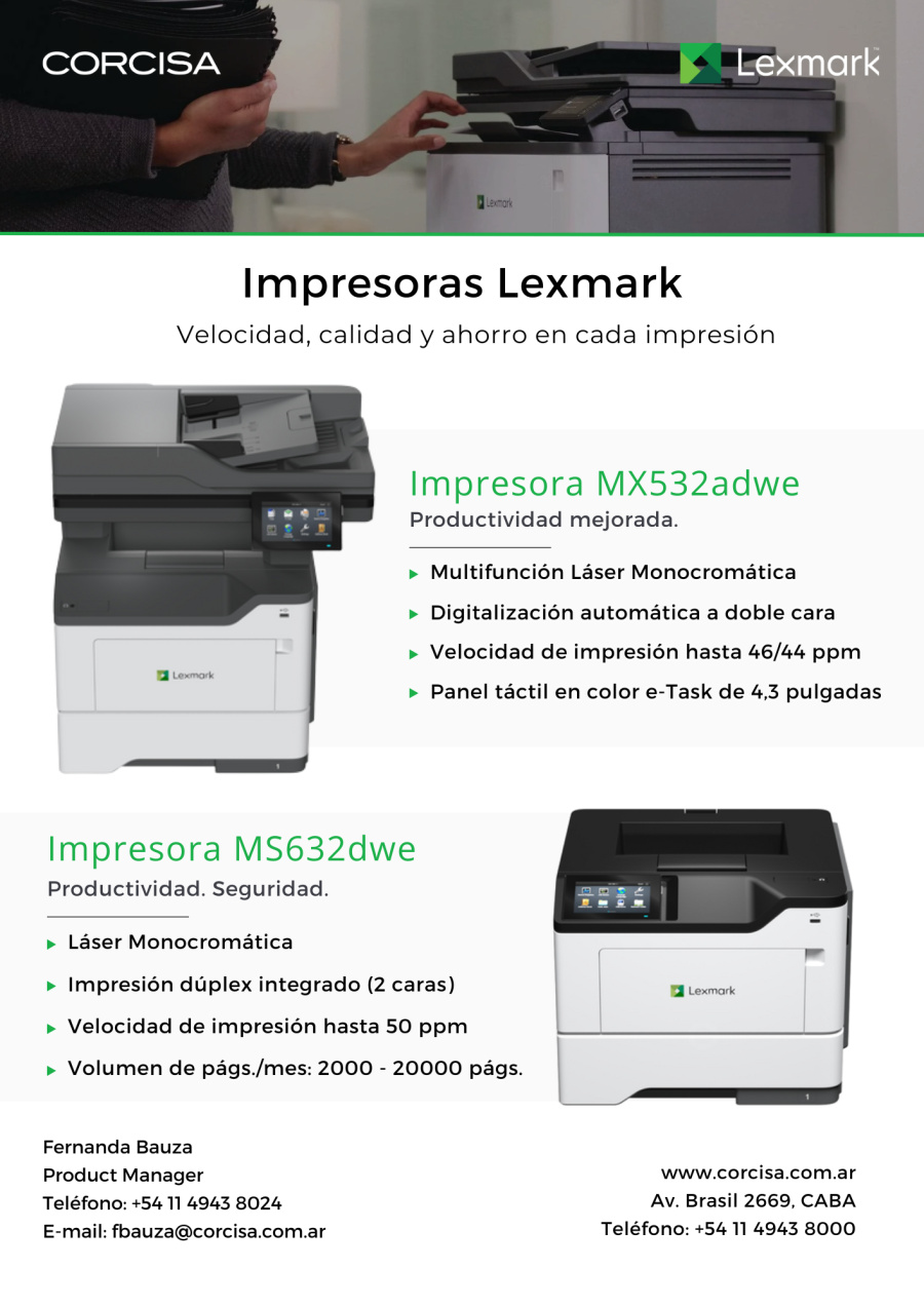 Impresoras Lexmark